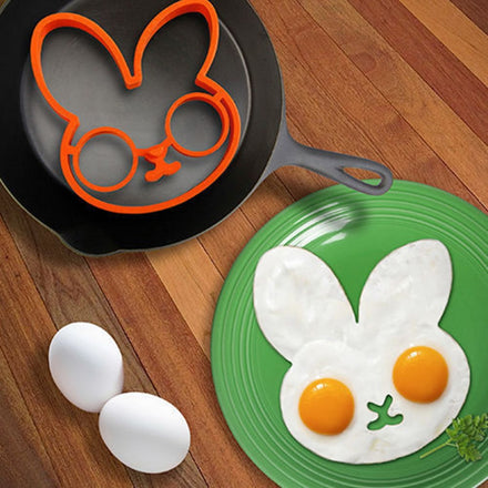 Breakfast Silicone Rabbit Fried Egg Mold Pancake Ring Shaper Cooking Tools Kitchen Gadgets Kid Gift