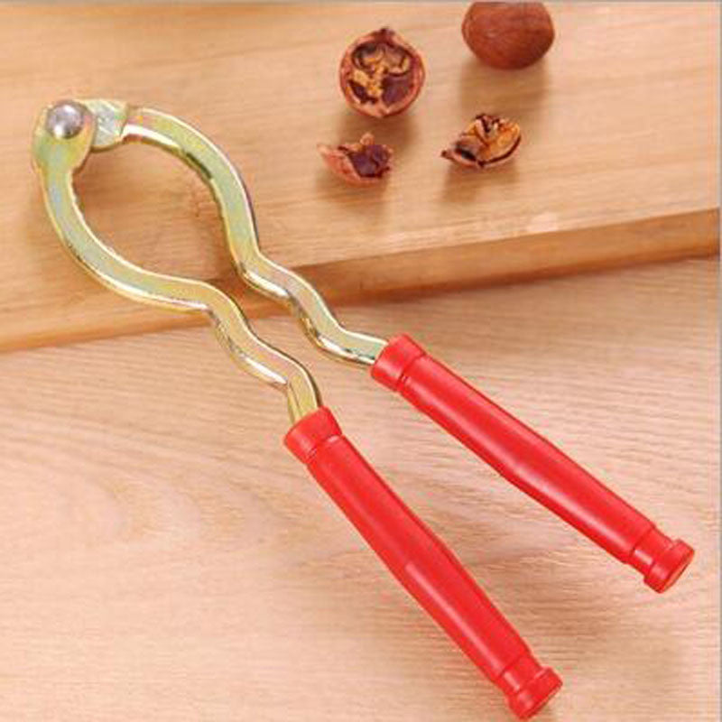 Creative Useful Nut Cracker Sheller Walnut Pliers Metal Opener Nut Tool Kitchen Gadgets Accessories Household Supplies XHH05218