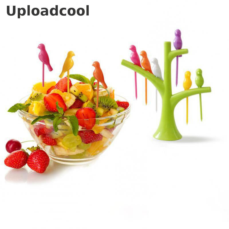 Uploadcool _ Kitchen accessories Cooking Gadgets Fruit Vegetable tools eco fashion fork set  new hot sale sign special offer