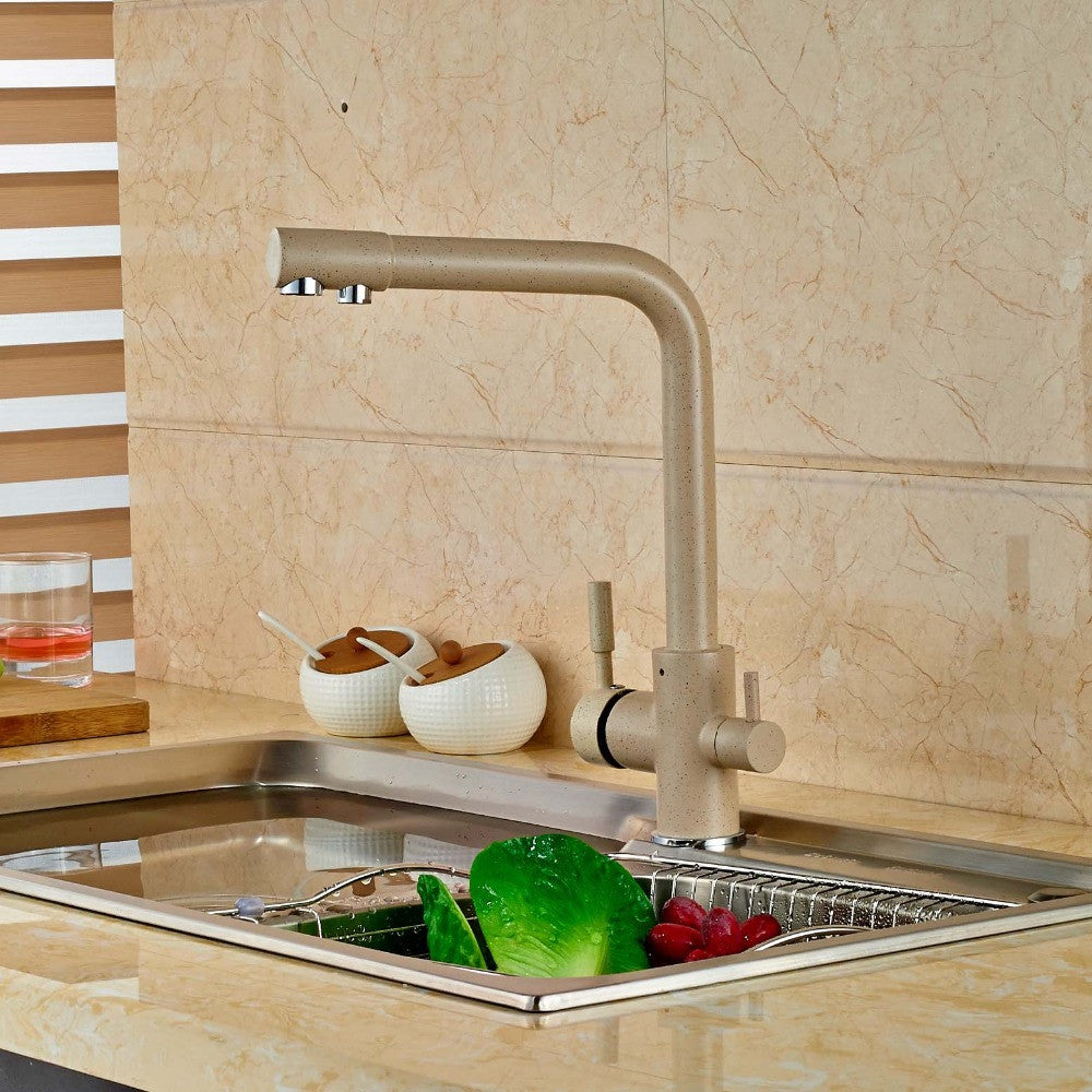 Modern Kitchen Faucet Pure Water Spout Tap Single Hole Vessel Sink Mixer Tap