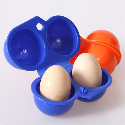 New Kitchen Convenient Egg Storage Box Container Hiking Outdoor Camping Carrier For 2 Egg Case #55012