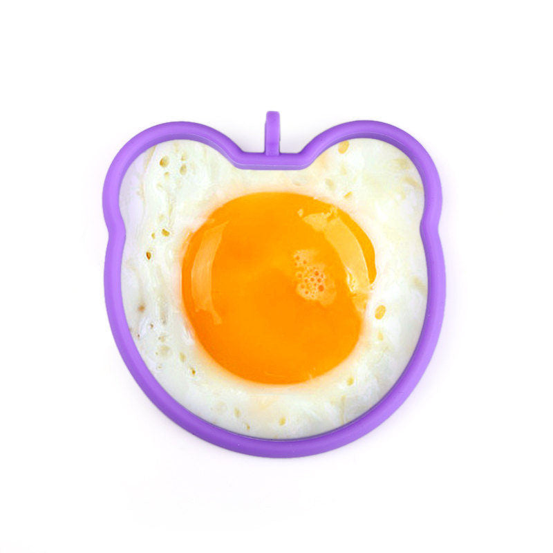 1Pcs Silicone Egg Pancake Rings Fried Egg Mold Non-stick Kitchen Egg Cooking Tools 5 different  Shaped  Egg Mold Kitchen Gadgets