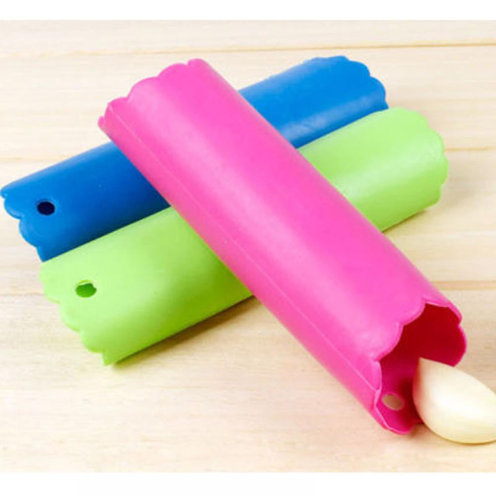 Random Color creative silicone garlic peeler practical utility kitchen gadget garlic stripper tube peeling garlic peeling