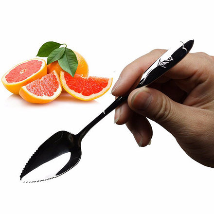 1  Piece 17 CM Fruit Grapefruit Spoon Long Handle Stainless Steel Spoons Kitchen Gadgets Cooking Tools Spoon VHC44 P63