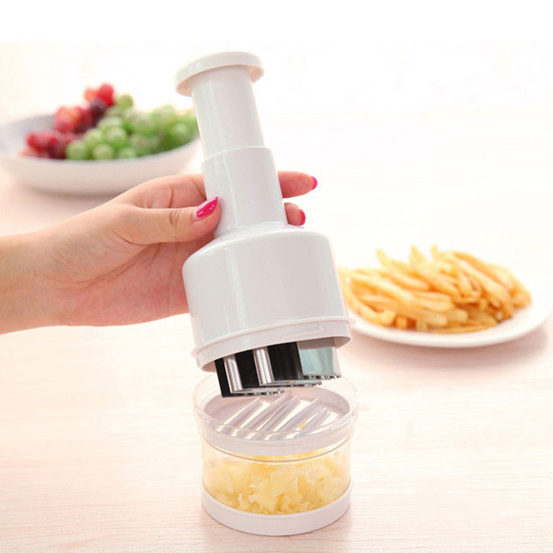 2017 New Onion Chopper Slicer Vegetable Fruit Salad Onion Hand Chopper Slicer Cutter Kitchen Accessories White 21x 8.5cm