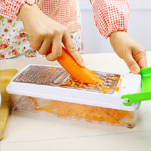 2014 new multifunctional vegetable graters shredder salad cutter set salad sliced shredded vegetable dishes device Kit 2663