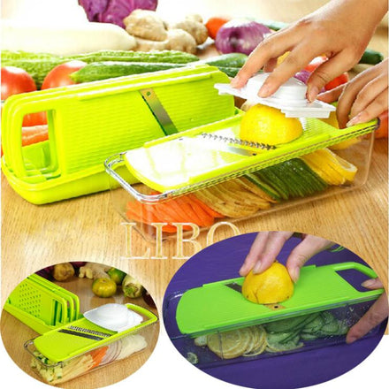 2015 new multifunctional shredder salad vegetable cutter set salad sliced shredded vegetable dishes device Kit