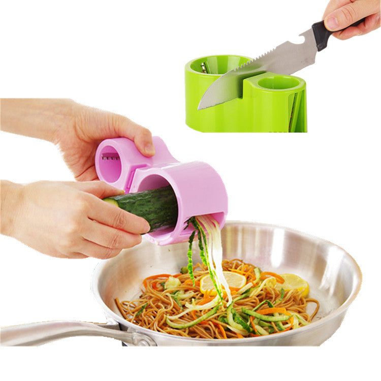 1PC Multifunctional Vegetable Spiralizer Vegetable Noodle Cutter Zucchini Noodle Pasta Spirals Carrot Cutter Peeler Salad Tool