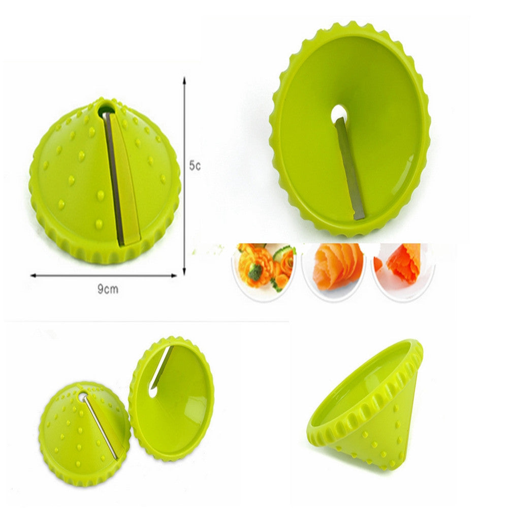 1PCS Kitchen Tools Accessories Gadget Funnel Model Spiral Cutters Vegetables Shred Devices Cooking Salad Carrot Radish cutter