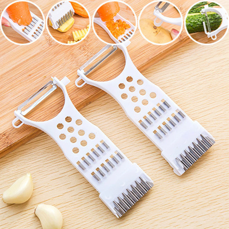 5 in 1 Vegetable Slicer Grater Stainless Steel Carrot Cucumber Filamentous Cutter Peeler Graters Salad Maker Assistant XB0015