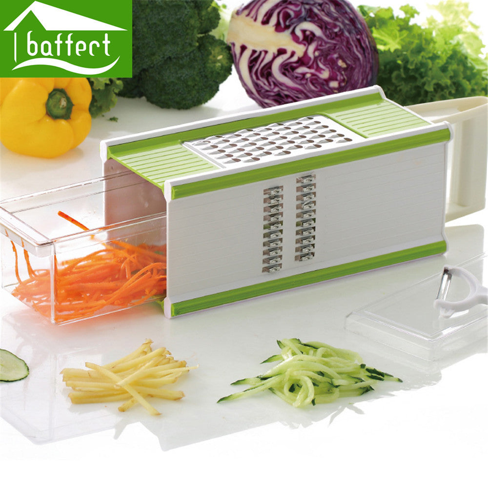 5 kinds of Usage Kitchen Tools Vegetable Dicer Cutter Vegetable Slicer Grater Salad Maker Assistant