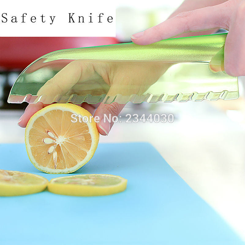 Kitchen Vegetables Multi-function Knife Clever Lettuce Cutter Chopper Plastic Blade Salad Lemon Fruits Slicer Japanese XJH052