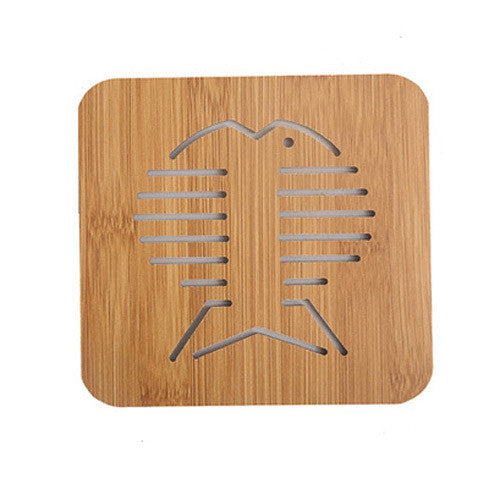 2016 New Wood Cup Coaster Placemat For Dining Table Pot Holder Antiskid Heat Insulation Table Mat Kitchen Accessories