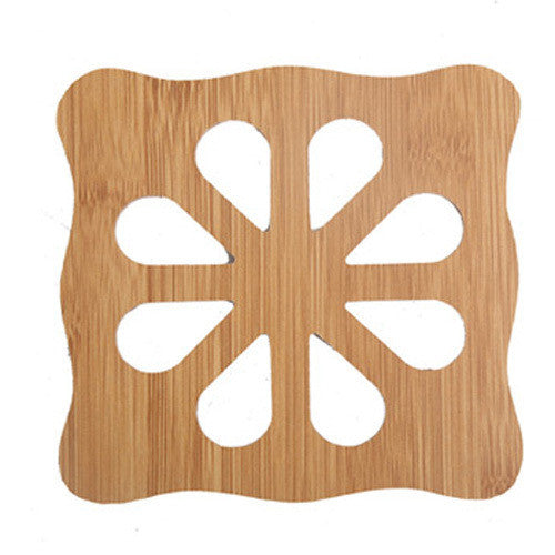 2016 New Wood Cup Coaster Placemat For Dining Table Pot Holder Antiskid Heat Insulation Table Mat Kitchen Accessories