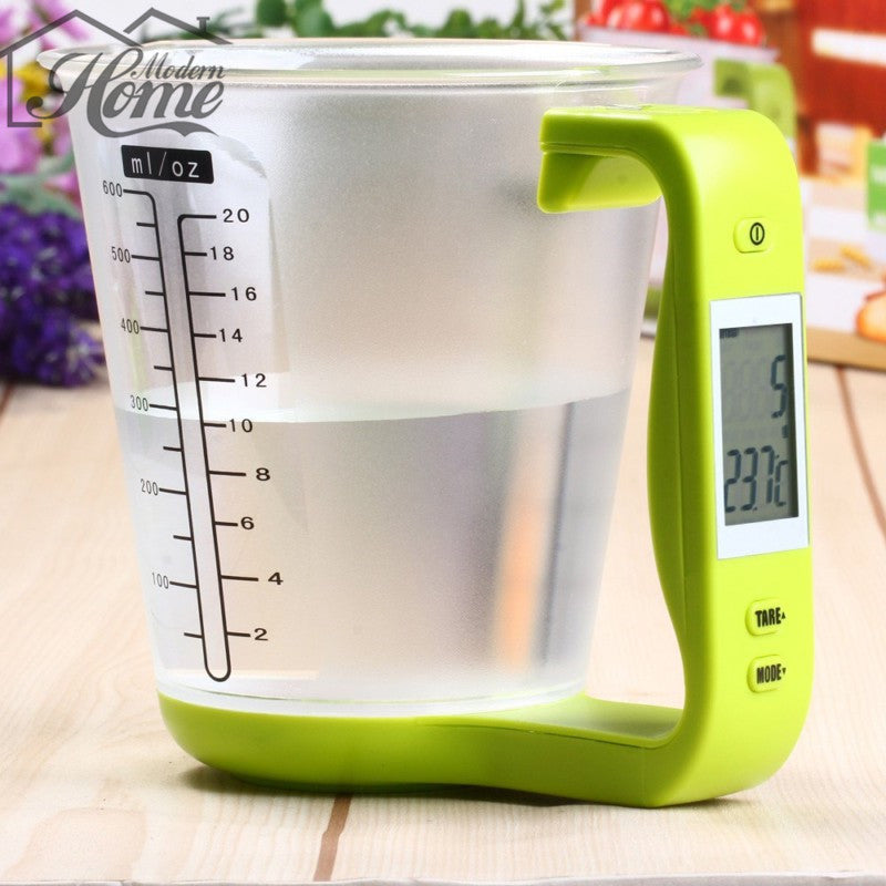 Digital Cup Scale Electronic Measuring Household Jug Scales With LCD Display & Temp Measurement Measuring cups Cooking Tools DIY