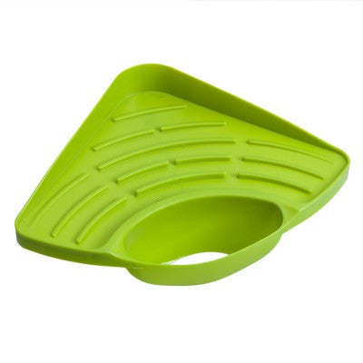 Sink Corner Storage Rack Sponge Holder Wall Mounted Suction Cup Kitchen Bathroom Tools Strainer Organizer Storage Box Rack Tray