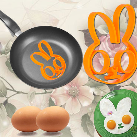 Hot Fashion Breakfast Silicone Rabbit Love Smile Star Fried Egg Mold Pancake Ring Shaper Cooking Tools Kitchen Gadgets Kid Gift