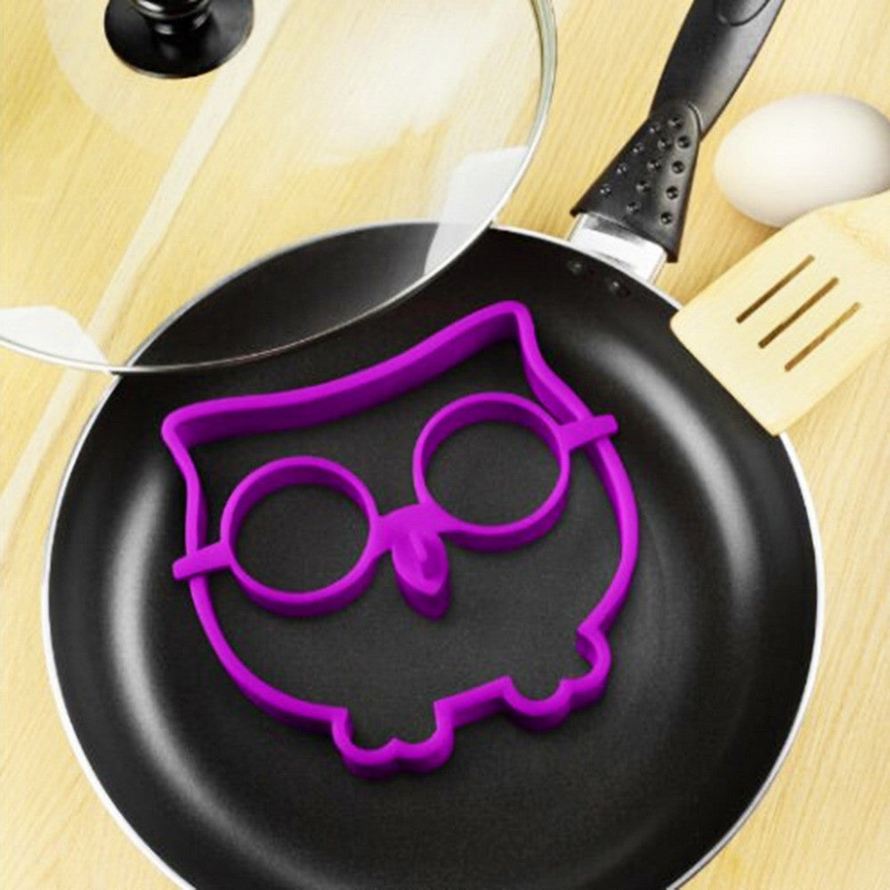 PREUP Breakfast Silicone Owl Skull Fried Egg Mold Pancake Ring Shaper Cooking Tools Kitchen Gadgets Kid Gift