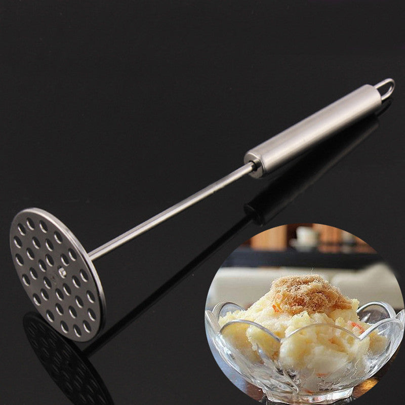 Potato Masher Stainless Steel Round Plate 32 Holes Kitchen Gadget Cooking Tools Accessories